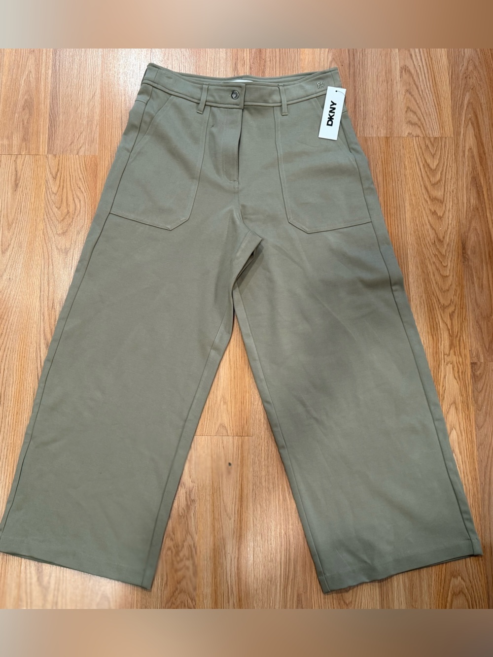 DKNY Women’s  Olive Green Straight-Leg Pants size Small